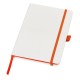 Блокнот ColorNote White, твердая обложка A5, 80 листов, белый и оранжевый