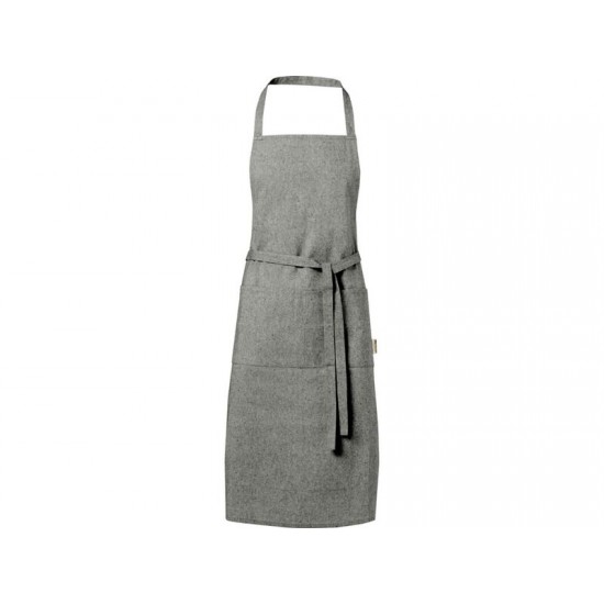 Pheebs 200 g/m² recycled cotton apron, черный