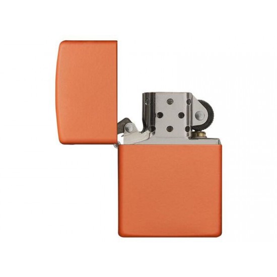 Зажигалка ZIPPO Classic с покрытием Orange Matte, латунь/сталь, оранжевая, матовая, 38x13x57 мм