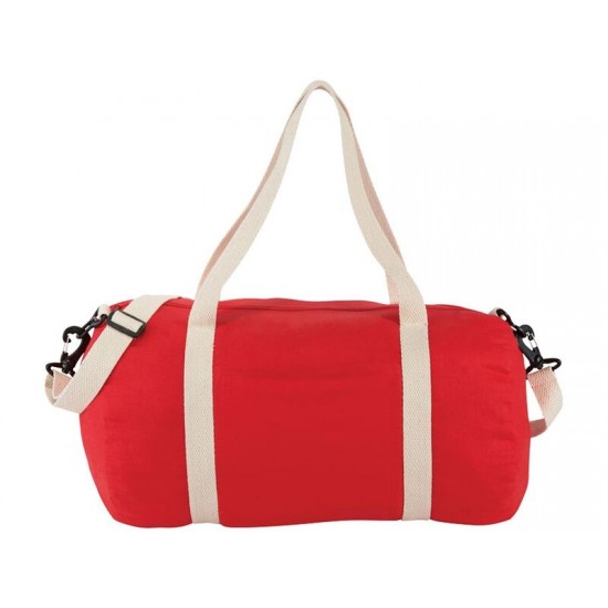 Хлопковая сумка Barrel Duffel, красный/бежевый