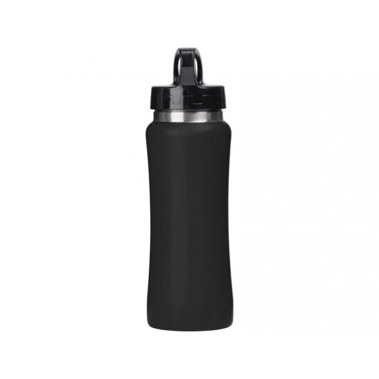 Бутылка для воды Bottle C1, сталь, soft touch, 600 мл, черный