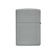 Зажигалка ZIPPO Classic с покрытием Flat Grey, латунь/сталь, серая, глянцевая, 38x13x57 мм