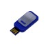 USB-флешка промо на 32 Гб прямоугольной формы, выдвижной механизм, синий