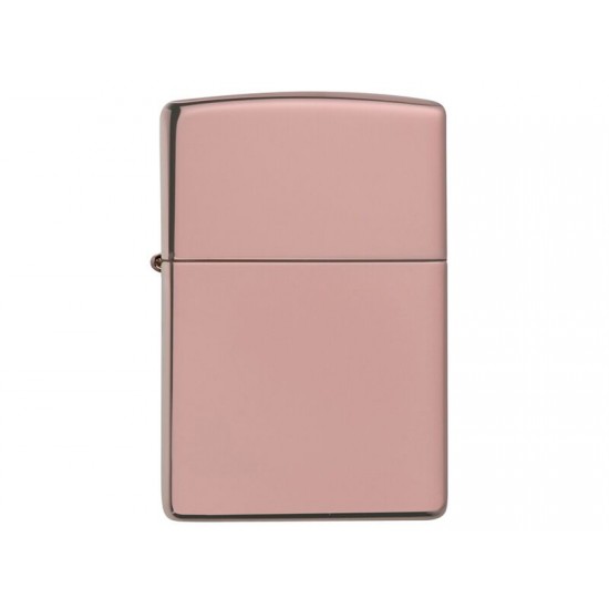 Зажигалка ZIPPO Classic с покрытием High Polish Rose Gold, латунь/сталь, розовое золото, 38x13x57 мм
