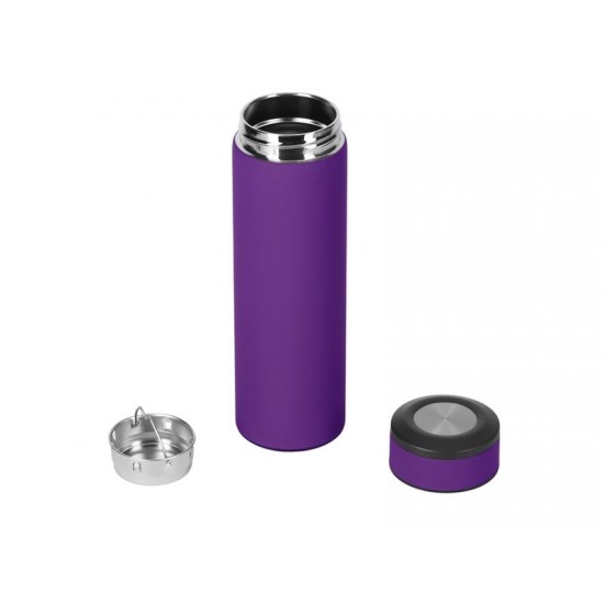 Вакуумный термос Vacuum Flask C1, soft touch, 420мл, фиолетовый