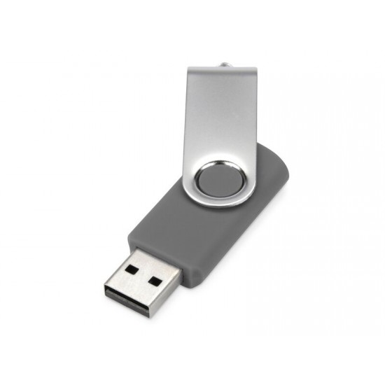 Флеш-карта USB 2.0 16 Gb Квебек, темно-серый