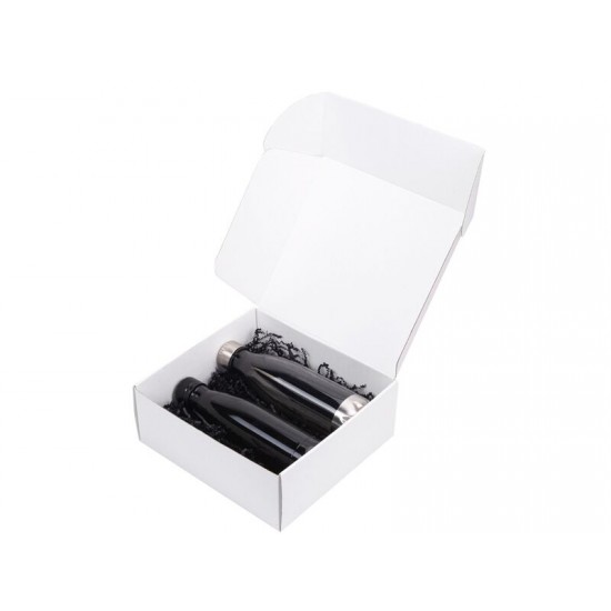 Подарочный набор из термобутылки и бутылки Bottle set, черный