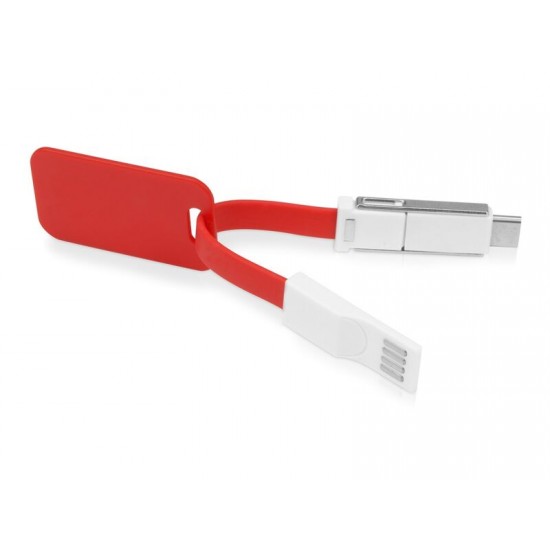 Зарядный кабель 3-в-1 Charge-it, красный