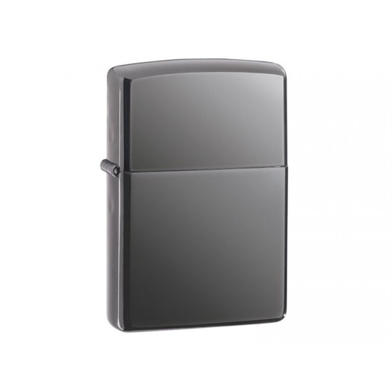 Зажигалка ZIPPO Classic с покрытием Black Ice®, латунь/сталь, чёрная, глянцевая, 38x13x57 мм