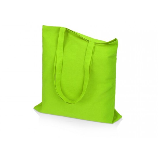 Сумка для шопинга Carryme 140 хлопковая, 140 г/м2, зеленое яблоко