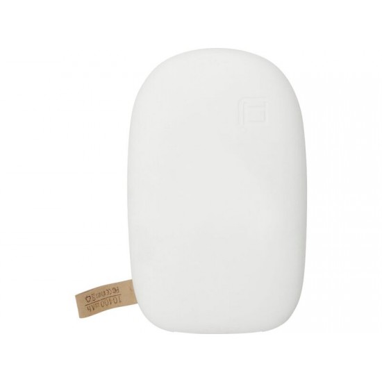 Универсальное зарядное устройство power bank в форме камня. 10400MAH. white
