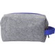 Косметичка из РПЕТ фетра с ручкой Felt, серый с синим