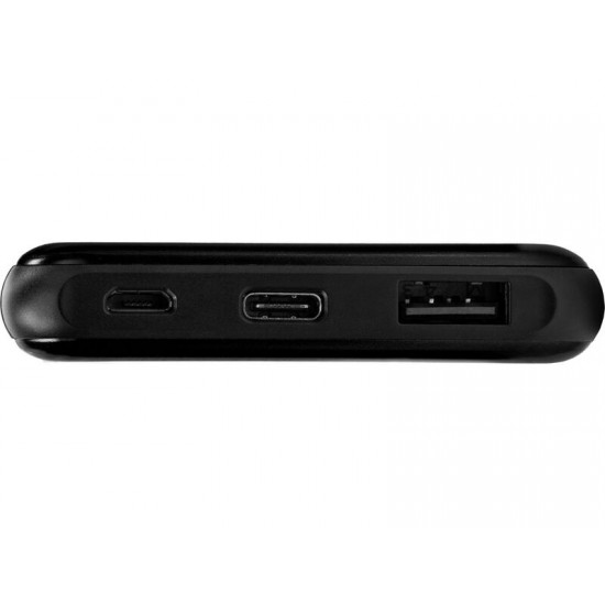 Внешний аккумулятор Forge, Evolt, металл, 10000mah, черный