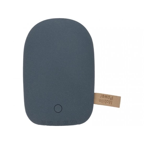 Универсальное зарядное устройство power bank в форме камня. 7800MAH. Dark gray