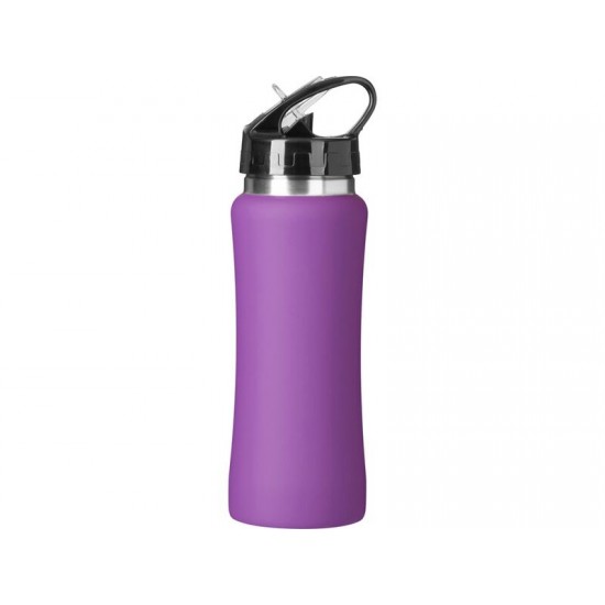 Бутылка для воды Bottle C1, сталь, soft touch, 600 мл, фиолетовый