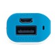 Портативное зарядное устройство (power bank) Basis, 2000 mAh, белый/светло-голубой