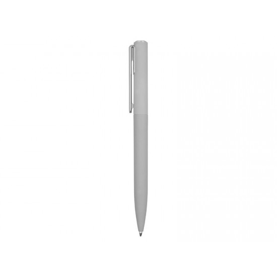 Ручка шариковая пластиковая Bon с покрытием soft touch, серый