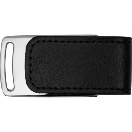 Флеш-карта USB 2.0 16 Gb с магнитным замком Vigo, черный/серебристый
