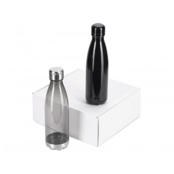 Подарочный набор из термобутылки и бутылки Bottle set, черный