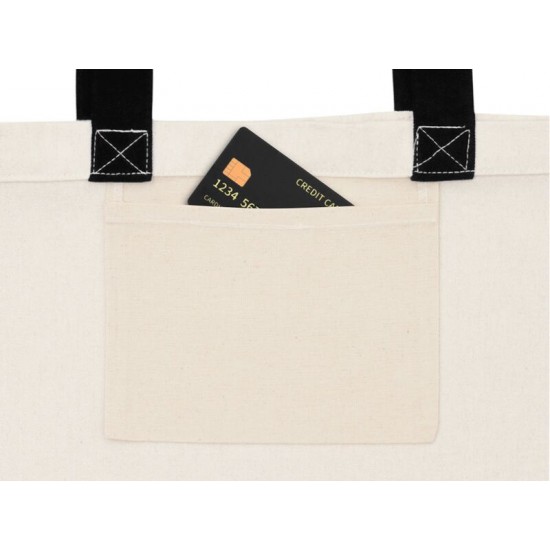 Сумка для шоппинга Cotton из переработанного хлопка 280 г, черный
