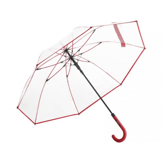 Зонт 7112 AC regular umbrella FARE® Pure  transparent-red