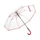 Зонт 7112 AC regular umbrella FARE® Pure  transparent-red