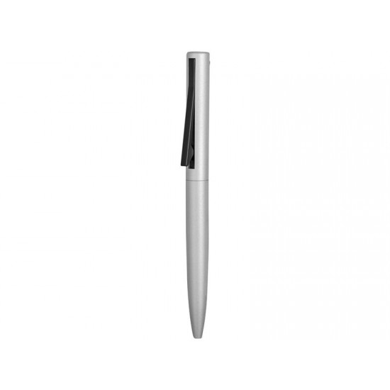Ручка металлическая шариковая Bevel, серебристый/черный