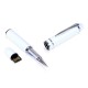 USB-флешка на 16 Гб в виде ручки с мини чипом, белый