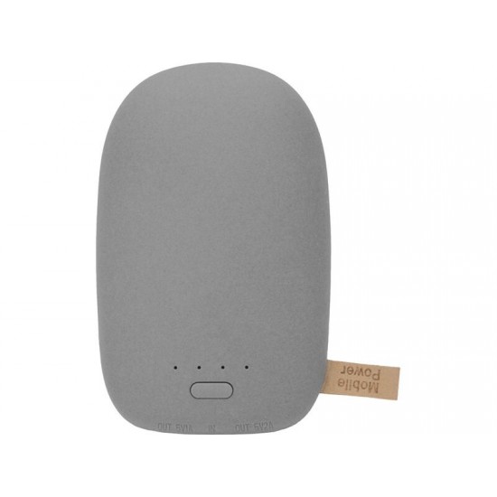 Универсальное зарядное устройство power bank в форме камня. 10400MAH. gray