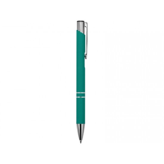 Ручка шариковая Legend Soft Touch, бирюзовая