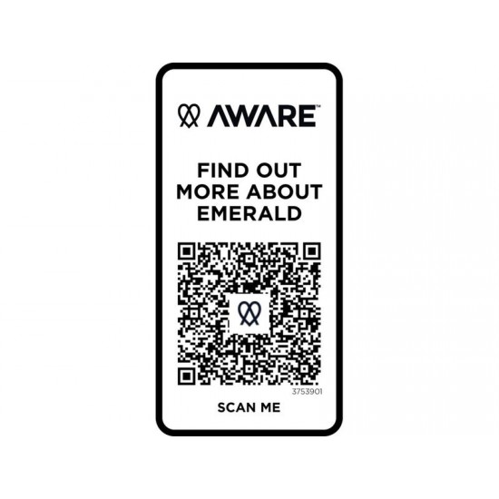 Emerald поло унисекс с коротким рукавом из переработанных материалов Aware™. - Белый