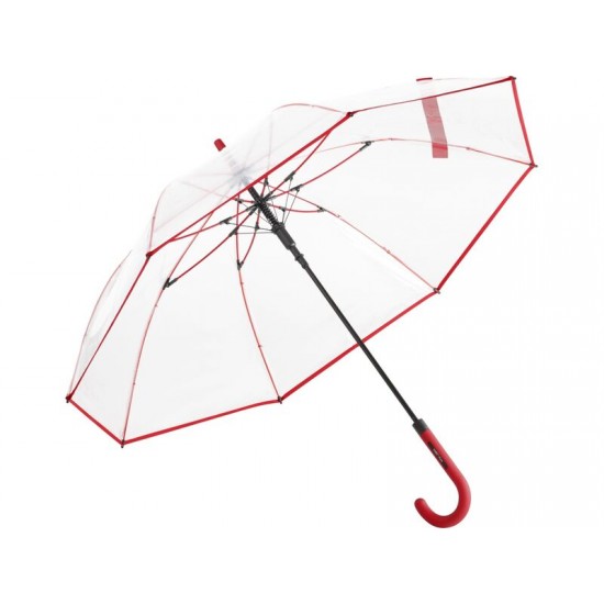 Зонт 7112 AC regular umbrella FARE® Pure  transparent-red
