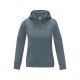 Женский свитер анорак Sayan на молнии на половину длины с капюшоном, steel grey