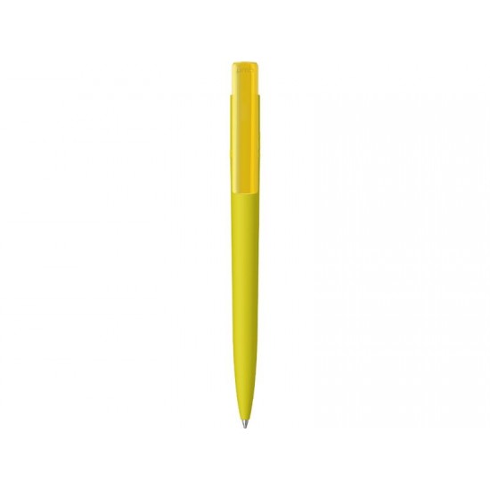 Шариковая ручка RECYCLED PET PEN PRO K transparent GUM soft-touch, желтый