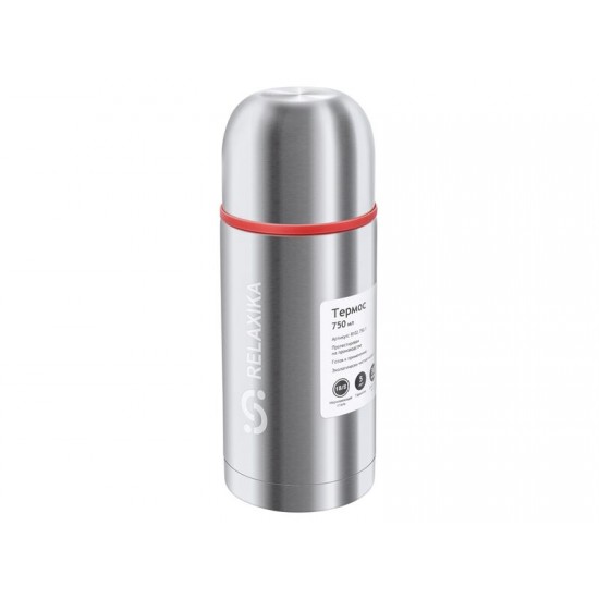 Термос Relaxika 102, 2 чашки, 750 мл, стальной