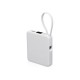 Внешний аккумулятор со встроенным кабелем USB-C Дэнси, 5000 мАч, белый