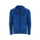 Толстовка на молнии Everest, меланжевый королевский синий