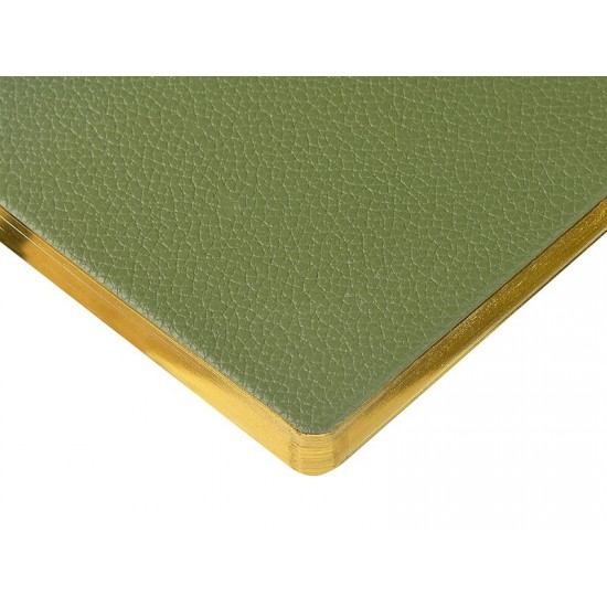 Еженедельник недатированный А6 Verde с нашивкой, зеленый