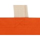 Сумка для шопинга Steady из хлопка с парусиновыми ручками, 260 г/м2, оранжевый