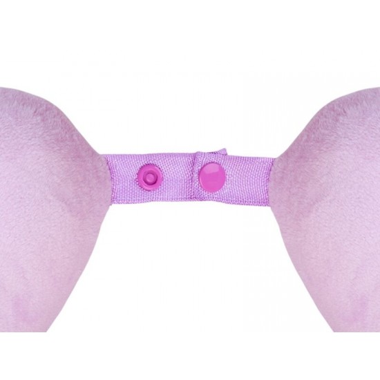 Подушка Basic из микрофибры с эффектом памяти U-shape, розовый NEW