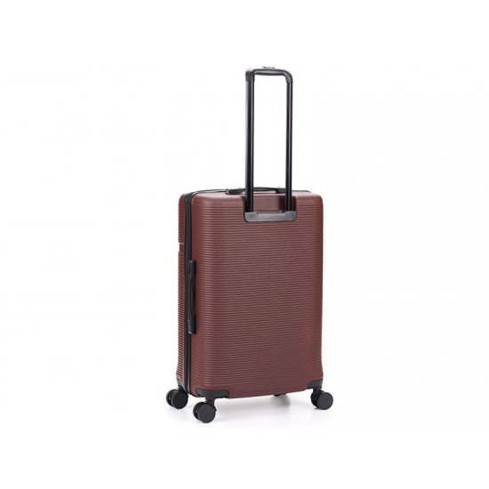 Чемодан TORBER Onego, бордовый, ABS-пластик, 79,5 х 51 х 29 см, 103 л