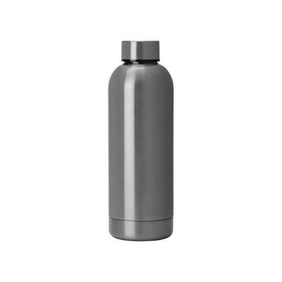 Вакуумная термобутылка Cask Waterline, 500 мл, тубус, серебристый глянцевый