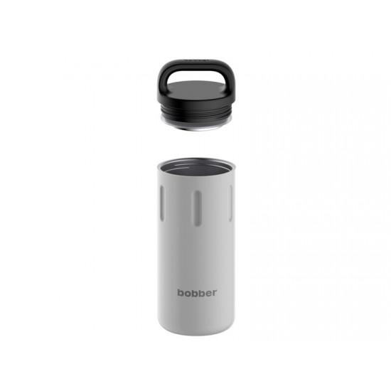 Вакуумный термос с керамическим покрытием бытовой, тм bobber, 590 мл. Артикул Bottle-590 Sand Grey (серый)