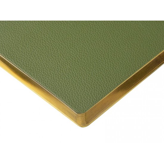Ежедневник недатированный А5 Verde с нашивкой, зеленый