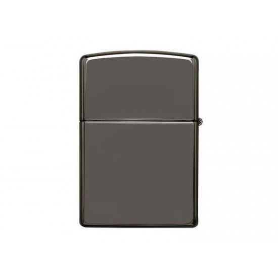 Зажигалка ZIPPO Classic с покрытием Black Ice®, латунь/сталь, чёрная, глянцевая, 38x13x57 мм
