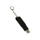 USB-флешка на 32 Гб 2 в 1 поворотный механизм, c дополнительным разъемом Type-C с одноцветным металлическим клипом, черный