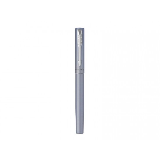 Ручка-роллер Parker Vector XL Silver Blue CT, цвет чернил black, стержень: F, в подарочной упаковке.