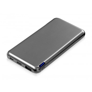 Внешний аккумулятор Forge, Evolt, металл, 10000mah, серебристый