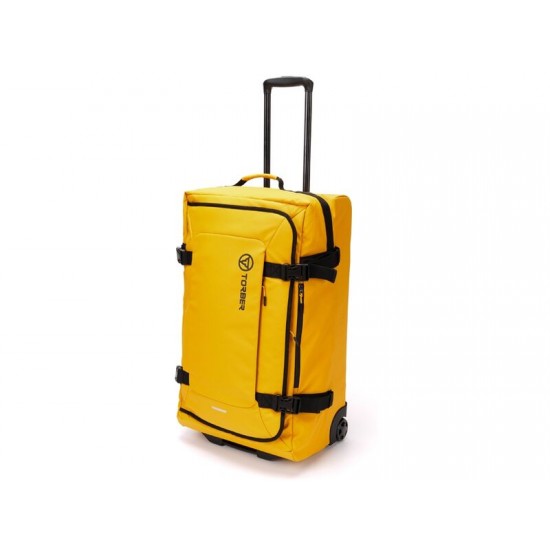 Сумка на колесах TORBER Mobi, желтый, полиэстер 900D с PU покрытием, 70 х 41 х 28,5 см, 81 л