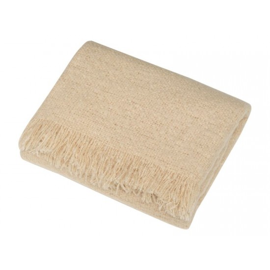Плед акриловый Mohair, бежевый